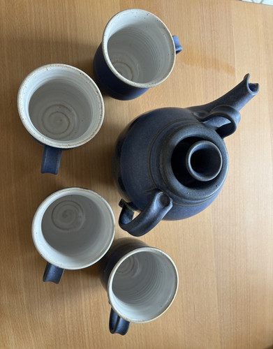 Teeservice keramik blau - in,