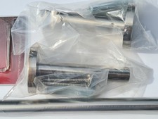 Gardinenstange 16mm 1-Lauf Edelstahloptik Metall, 160 cm lang, für Vorhänge (3)