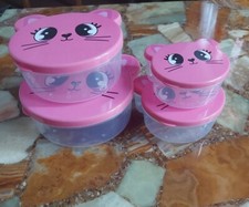 4X Plastik Aufbewahrungs