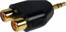 3.5mm Mini Jack Stereo Auf 2 X