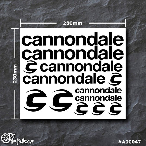 Cannondale sticker schwarz - cannondale, |