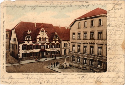 Cpa lorrach basler - ak,