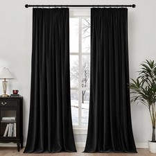 Samtvorhang mit Kräuselband