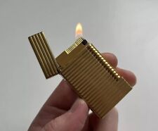 S.T. Dupont Ligne D Linie D Feuerzeug Gold Lines Horizontal Ungraviert RAR