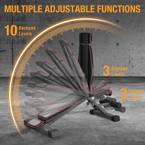 300kg multifunktion hantelbank - 300kg,