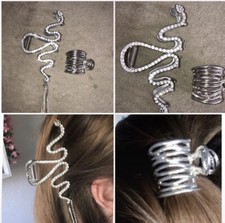 2 Haarspangen mit Strass