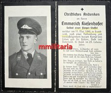 Sterbebild WWII Flieger Linz