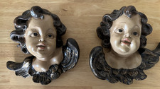 2 x Engelköpfe Engel Kopf Wand Deko