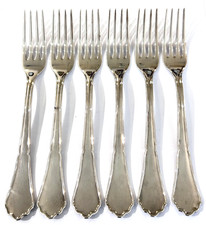 6 Gabeln BSF 90er Silber