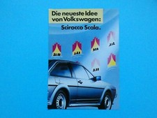 Prospekt / Katalog / Broschüre - VW Scirocco II - Scala - 09/86