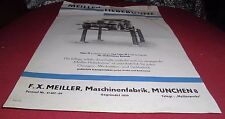 f.x meiller maschinen fabrik münchen kfz hebe bühne DRP reklame werbung 1930 er
