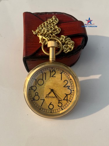 Vintage messing taschenuhr - vintage,