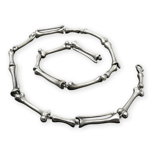 Silber kette knochen - silber,