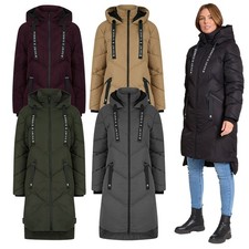 Damen Longline Puffer Mantel