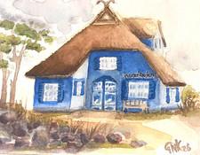 Aquarell Original Ostsee