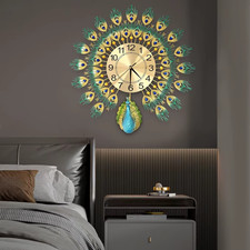 Pendeluhr Aus Metall, Pfau