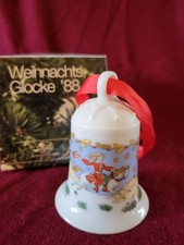 Hutschenreuther Weihnachtsglocke 1988 Pußta - OVP Christbaumschmuck
