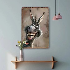 Blechschild lustiger lachender