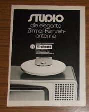 Seltene Werbung HIRSCHMANN STUDIO - Die elegante Zimmer-Fernsehantenne 1975