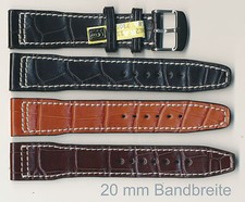 Echt Alligatorleder-Uhrenband, 20 + 21 + 22 mm insbesondere IWC geeignet