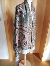 ?edler großer Luxus Schal Tuch Stola KURT KÖLLN KOELLN Lurex Gold 200 x 70 cm 