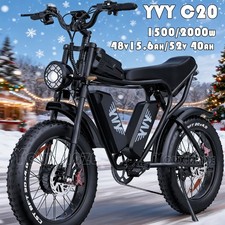 YVY C20 Pro 52V 40Ah 20 " Elektrofahrrad DoppelMotor Fett Fahrrad E-MountainBike
