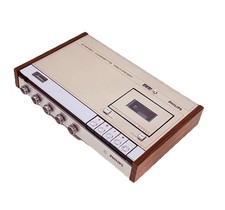 PHILIPS N2400 / 22 LS Stereo Cassette Recorder 70er Jahre Vintage / Defekt