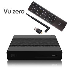 VU+ Plus Zero E2 Linux Full HD H265 Sat Receiver Schwarz + 300Mbit Wlan Stick