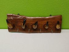 Vintage  Anhänger mit echtem Horn Garderobe