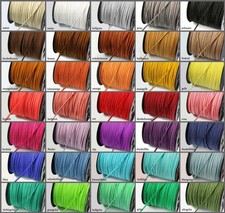 Velourband Kunstwildleder Band 2,5mm 1/5 m flach Schnur, WLB-2