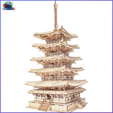 Puzzle bausatz holz pagode - bausatz,