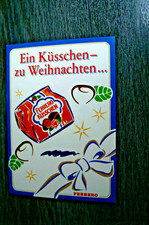 R7) Reklame Karte: Ein Küsschen zu Weihnachten. Ferrero, ungelaufen.