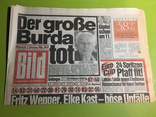 Bild zeitung oktober - 01.,