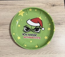Weihnachten Blech Teller Mit