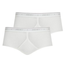 Jockey Herren Slips, 2er Pack - Classic Cotton Rib Y-Front Brief, Doppelripp,...