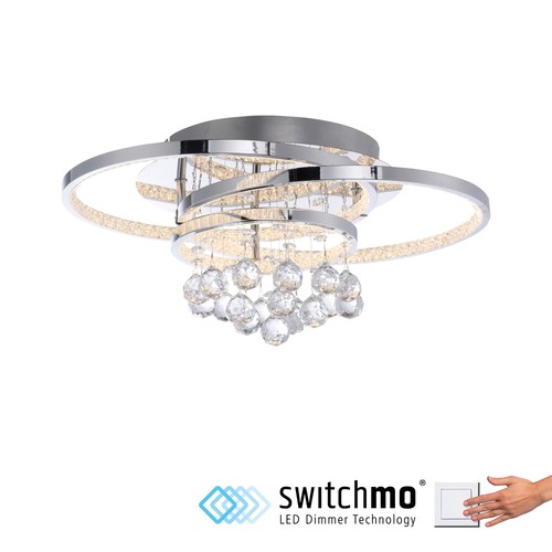 Led deckenleuchte kristall - led,