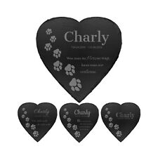 Schieferherz Gedenktafel mit