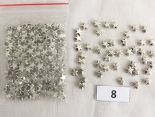 50 x Metallperlen silberfarben