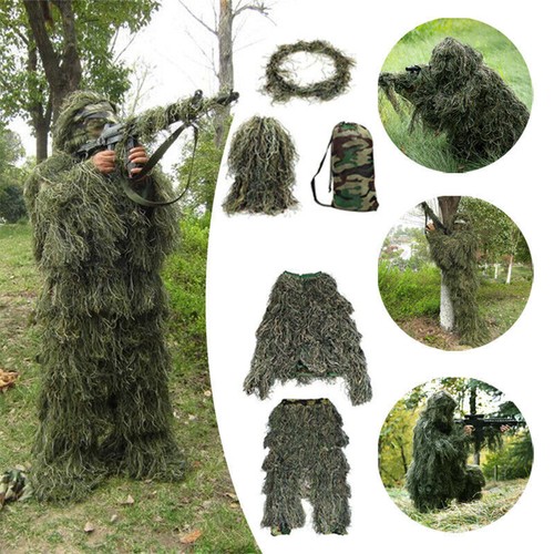 Ghillie suit woodland - 3d,