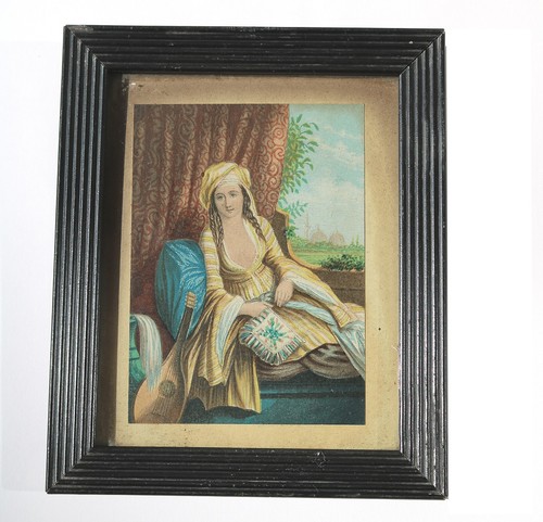Charming antique polychrome - a,