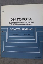 Toyota RAV4 "März 1995" Reparaturanleitung für Kollisionsschäden 