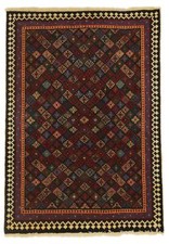 Teppich Gabbeh Handgeknüpft Perserteppich Orientteppich Tappeto Carpet 147x103cm