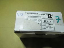 200Stück Zylinderschrauben M4x8mm  Edelstahl A2 / KurReg13Nr.7