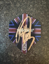 DARTS: JAMES WADE 'THE MACHINE' SIGNED DART FLIGHT+COA **PROOF**