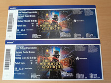 2  Musical Tickets - Eine Weihnachtsgeschichte in Bremen - Montag, 17.11.25