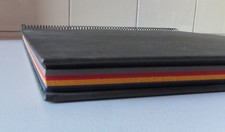 1980er, großes Fotoalbum, 60 bunte Seiten, Buchbinderei Germany, Spiral 30 x 33