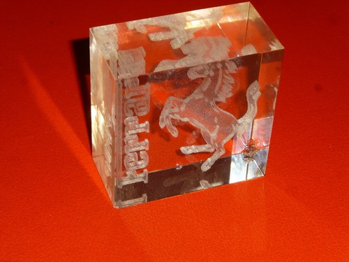 Ferrari glas glasblock pferd - glas,