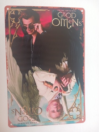 Good omens blechschild - omens, 30