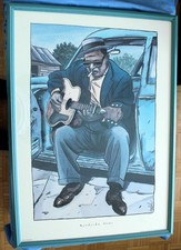 Jaques Loustal Druck Roadside Blues ca. 70*100