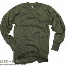 ORIGINAL BUNDESWEHR PULLOVER MIT PLÜSCHFUTTER BW PULLI WINTER UNTERHEMD OLIV